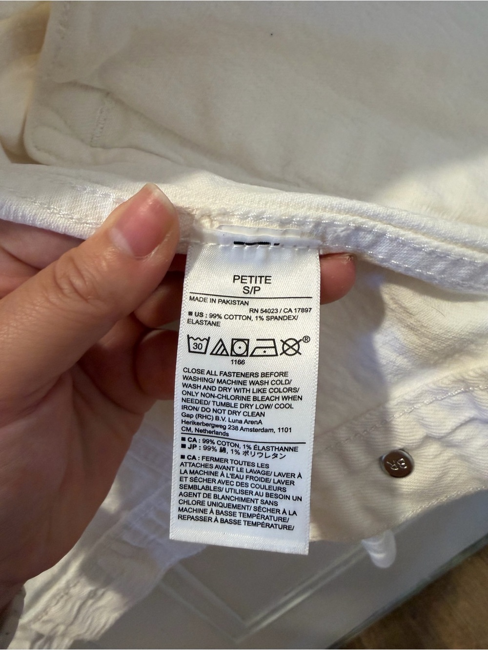 Banana Republic White Cropped Denim Jacket - Size: Petite S - Picture 3 of 4